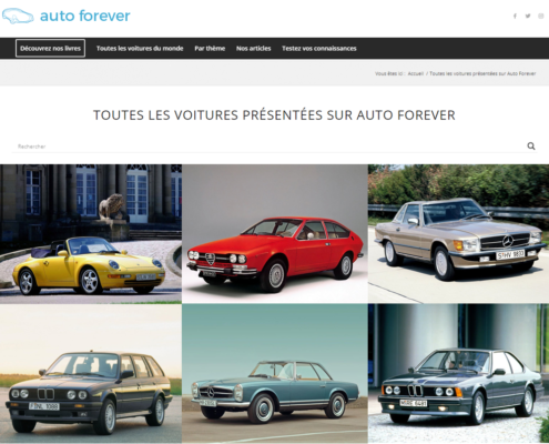 Auto Forever French Website view